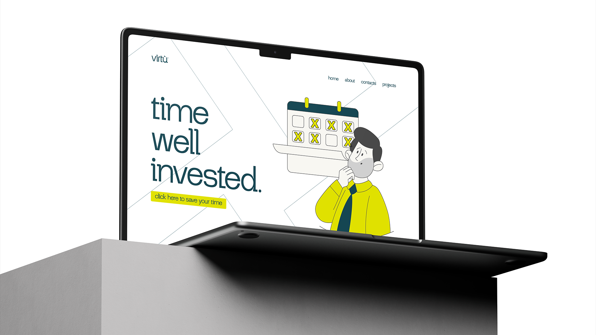 Virtù website mockup