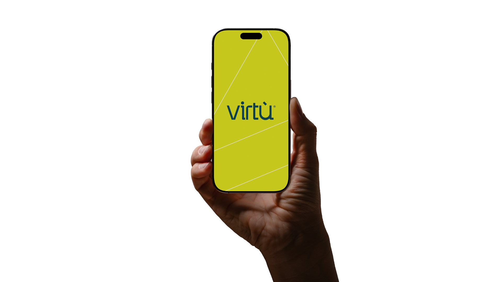 Virtù mobile application mockup