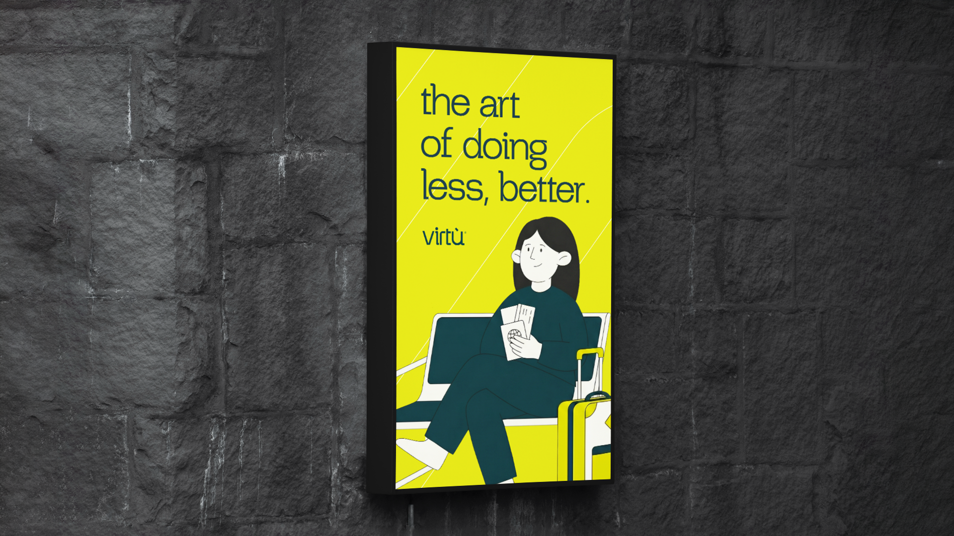 Virtù illuminated poster